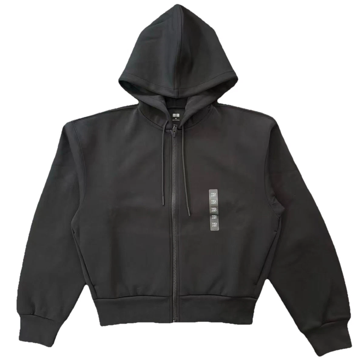 GU by Uniqlo Pull en molleton épais à manches longues et demi-fermeture éclair pouvant être ajusté