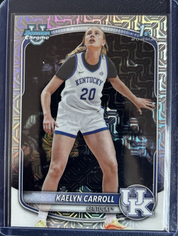 KAELYN CARROLL (RC) #BCP-82 MOJO REFRACTOR 2025-26 Bowman MINT OR BETTER
