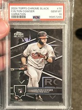 2024 Topps Chrome Black - Colton Cowser Rookie Variation #70 RC PSA GEM 10 SP