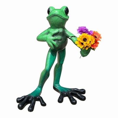 Kitty's Critters El Don 3ft Anthropomorphic Tall Frog Art Statue Figure Rare
