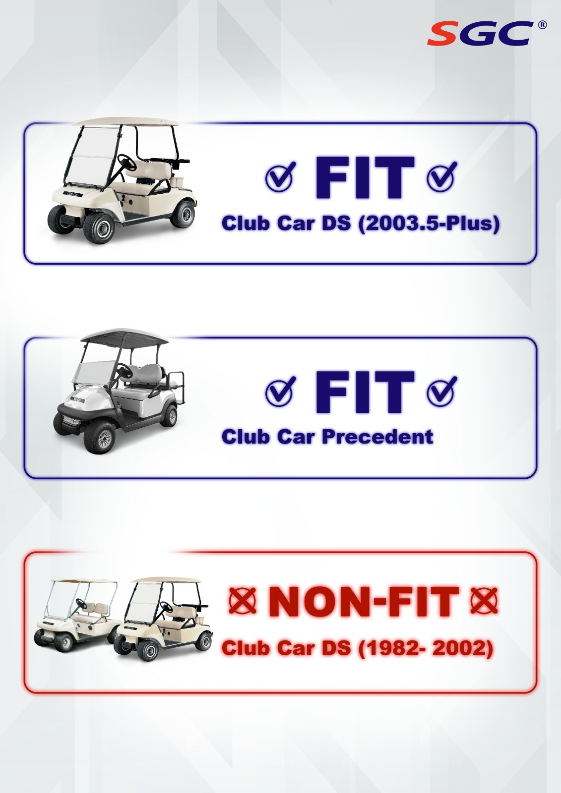 'MOAB' All Aluminum Roof Rack for Club Car DS (2001.5-2004) Golf Cart