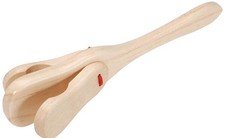 Wood Percussion Instrument H and Castanets 8.25 Inches
