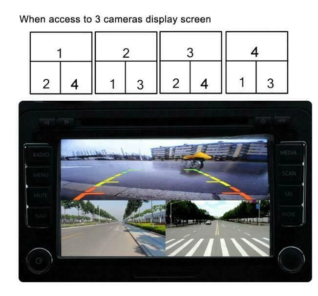 360°Car DVR Record Panoramic View All Round Rear View Camera 120°Lens View Angle - Image 2 of 4