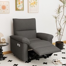 Silla reclinable eléctrica de pared cero para espacios pequeños sofá reclinable puerto USB RV