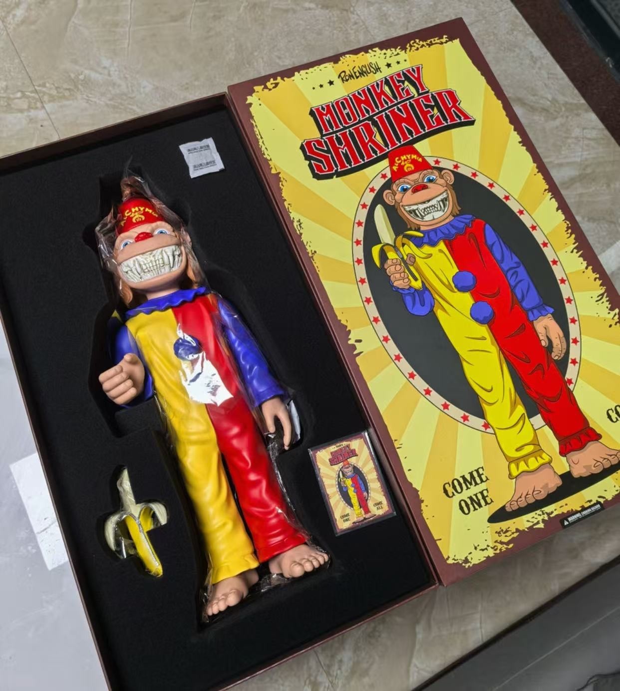 poplife popaganda monkey shriner 18inch ron english designed art toy