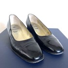 Bruno Magli Women’s Size 9 B Black Croc Embossed Block Heel Vintage — photo 1
