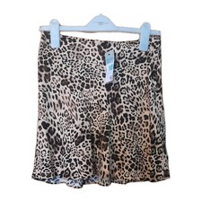 Primark Leopard Print Mini Skirt - Size 10