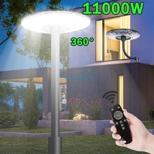 990000000lm Solar Street Lights Super Bright Outdoor Lamp Dusk to Dawn + Pole