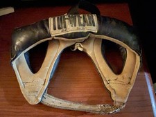 Vintage Tuf-Wear Boxing Black Headgear-Size Large-RARE