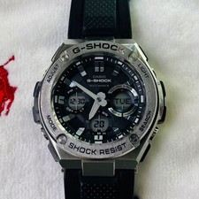 CASIO G-SHOCK 5444 G-STEEL GST-W110-1AJF Tough Solar Radio - Good Working Order
