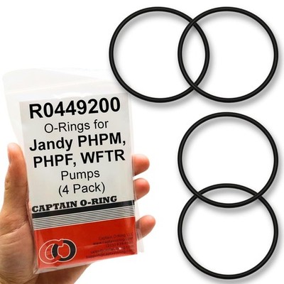 R0449200 Tailpiece O-Rings for Jandy PlusHP PHPM PHPF MHPM WFTR Pumps (4 Pack)