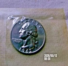 1962 P  Proof Washington Quarter 90% Silver Proof Set Cello
