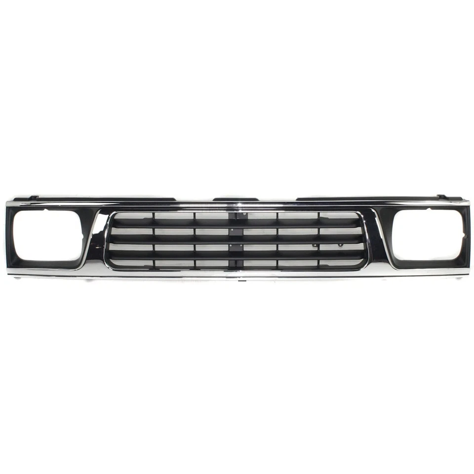 Fits 1993-1996 Mitsubishi Mighty Max New Front Grille Chrome Plastic MI1200117 - Imagem 2 de 4
