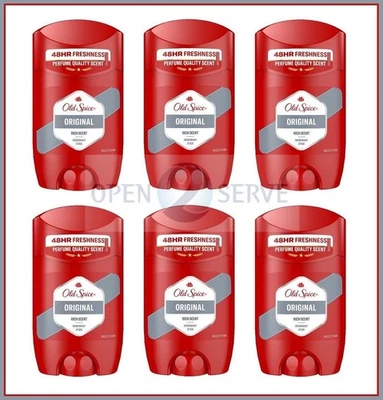 Pack of 6 - Old Spice ORIGINAL Deodorant Stick - 48h Freshness | Premium - 50ml