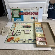 Vintage Monopoly 1961 Edition Parker Brothers Original And Complete  In Box CIB