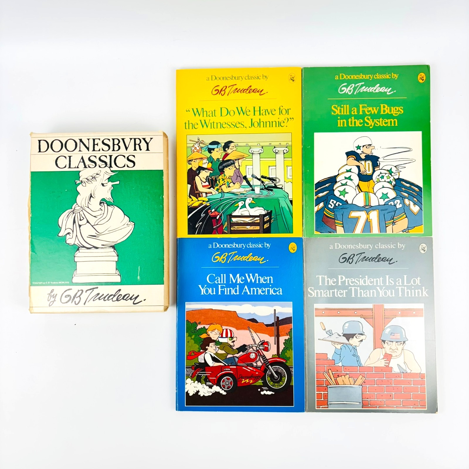 Doonesbury Classics Boxed Set of 4 Paperbacks - GB Trudeau