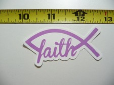 RELIGIOUS FAITH JESUS FISH SMALL STICKER DECAL CHURCH RELIGION FAITH CHRISTIAN