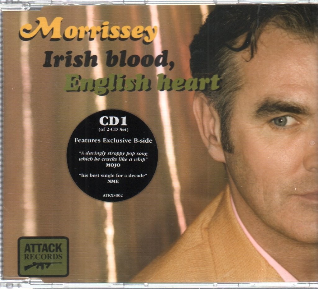 Morrissey Irish Blood English Heart CD UK Attack 2004 Parte 1 B/W It's Hard To