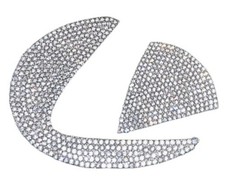 Bling Crystal Car Rear Trunk Logo Emblem Decal for CT 2015-2025 front emblem