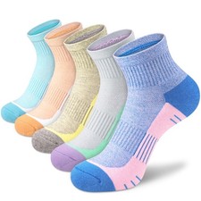 Performance Ankle Socks for Women Athletic Running Socks Hiking Cushioned Cot...