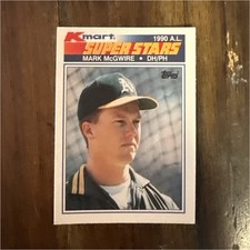 Topps 1990 Kmart Superstars Mark McGwire #32 Oakland Athletics Baseball Card