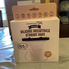 Legendary Milk Reusable Silicone Breastmilk Storage Bags 5 Pack Pearl New