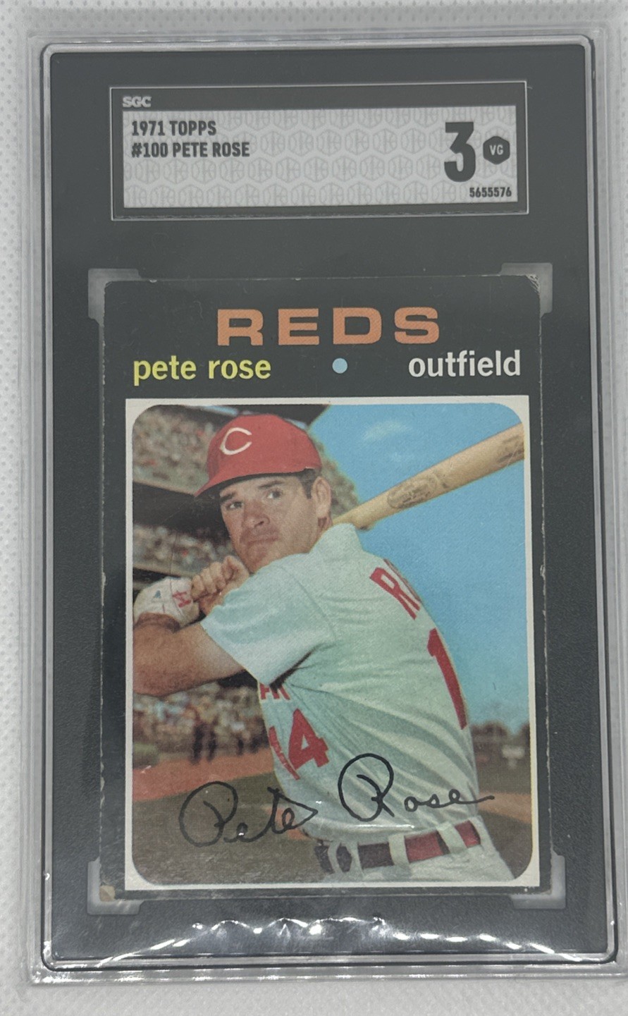 1971 Topps - #100 Pete Rose - SGC 3 -VG