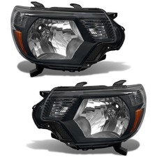 Pair Headlights Assembly For 2012-2015 Toyota Tacoma Pickup Black Headlamps Pair Headlights Assembly For 2012-2015 Toyota Tacoma Pickup Black Headlamps