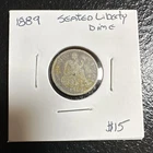 1889 Seated Liberty Dime 10C Circulated Uncertified Collectible US Coin