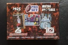 Leaf 2025 Pro Set Metal Football Sealed Hobby Box 5 Autos 4 Base 1 Surname Auto
