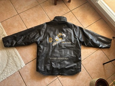 Sehr selten - schwarze Lederjacke Disney - Donald Duck - Studio Adventures