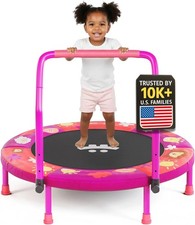 Happin  36'' Toddler Trampoline Indoor, Foldable Mini Trampoline for Kids Ages 2