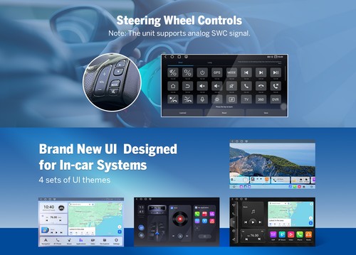 10.95" Android 13 Car Stereo Eonon SD1X6S GPS 4G LTE Wireless CarPlay 6+64GB DSP - Foto 19 di 24