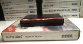 Sega Master System GOLVELLIUS: VALLEY OF DOOM  w/Cartridge & Box (CB)