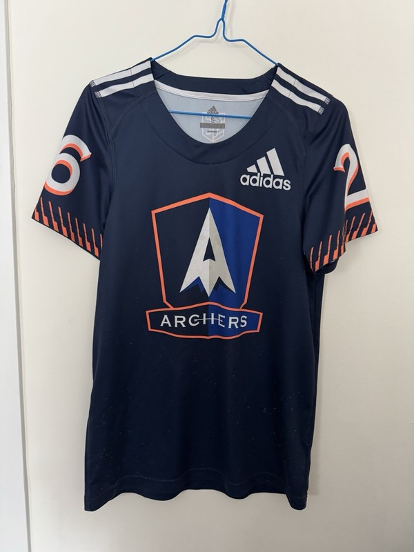 PLL Archers Tom Schreiber #26 Adidas Jersey Adult S Small Lacrosse Princeton