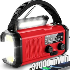 NoAA Weather Hand Crank Solar Emergency Radio AM FM Long Battery Backup Reading