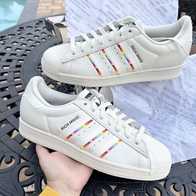 Holographic Adidas Shoes Rainbow Stripes Adidas Superstar X Rich
