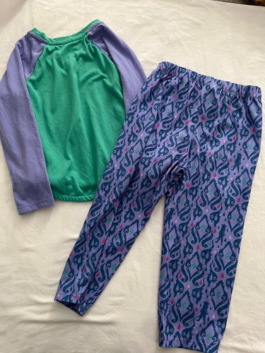 Disney Princess Lot 6 Pajamas Sleep Night Girls Size 4 Raya Ariel - Picture 11 of 24