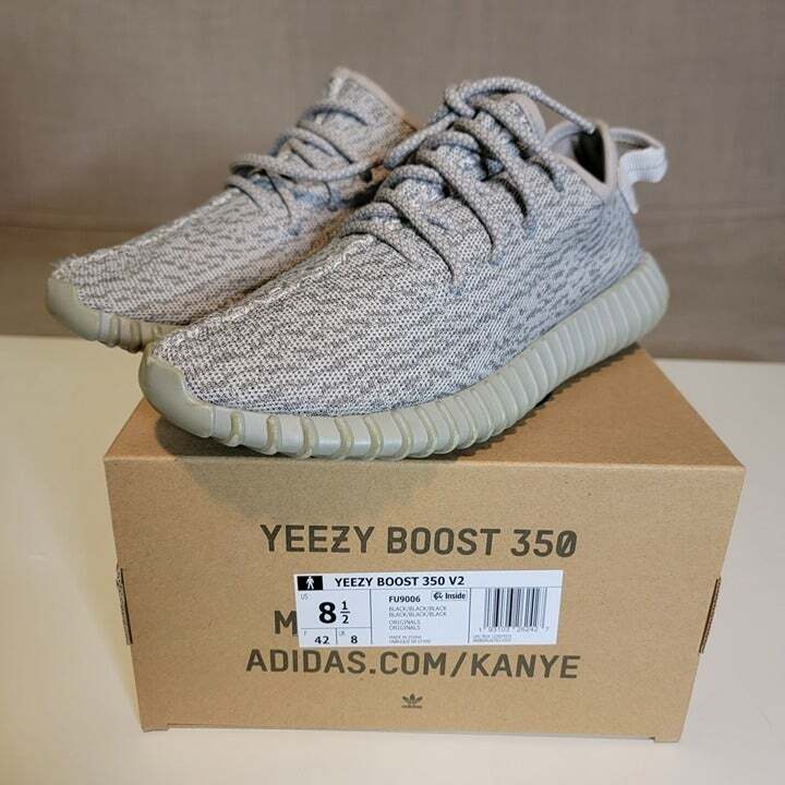 adidas gazelle silver green womens Adidas YEEZY Boost 350 Moonrock Grey Low-top Sneakers – Boutique LUC.S main image 0