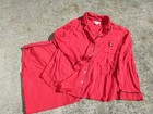 Liz Claiborne Red Black Spots T-Shirt Knit Long Sleeve Pajama Pants Set Size XXL — photo 1