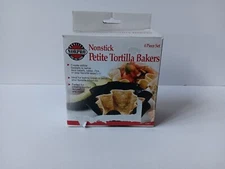 Norpro Nonstick Petite Tortilla Bakers 4 Piece Set Open Box, Never Used