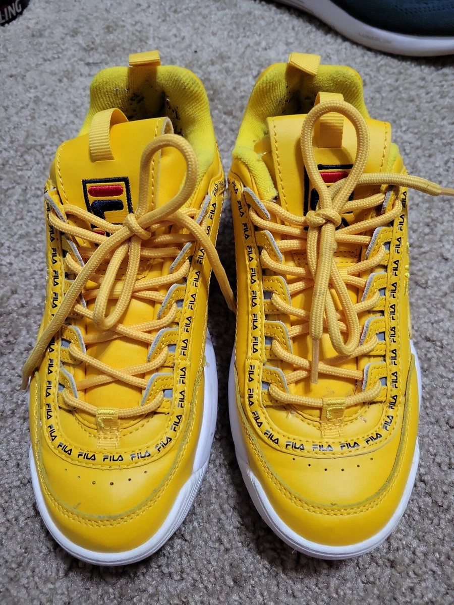 Fila disruptor sales mustard yellow