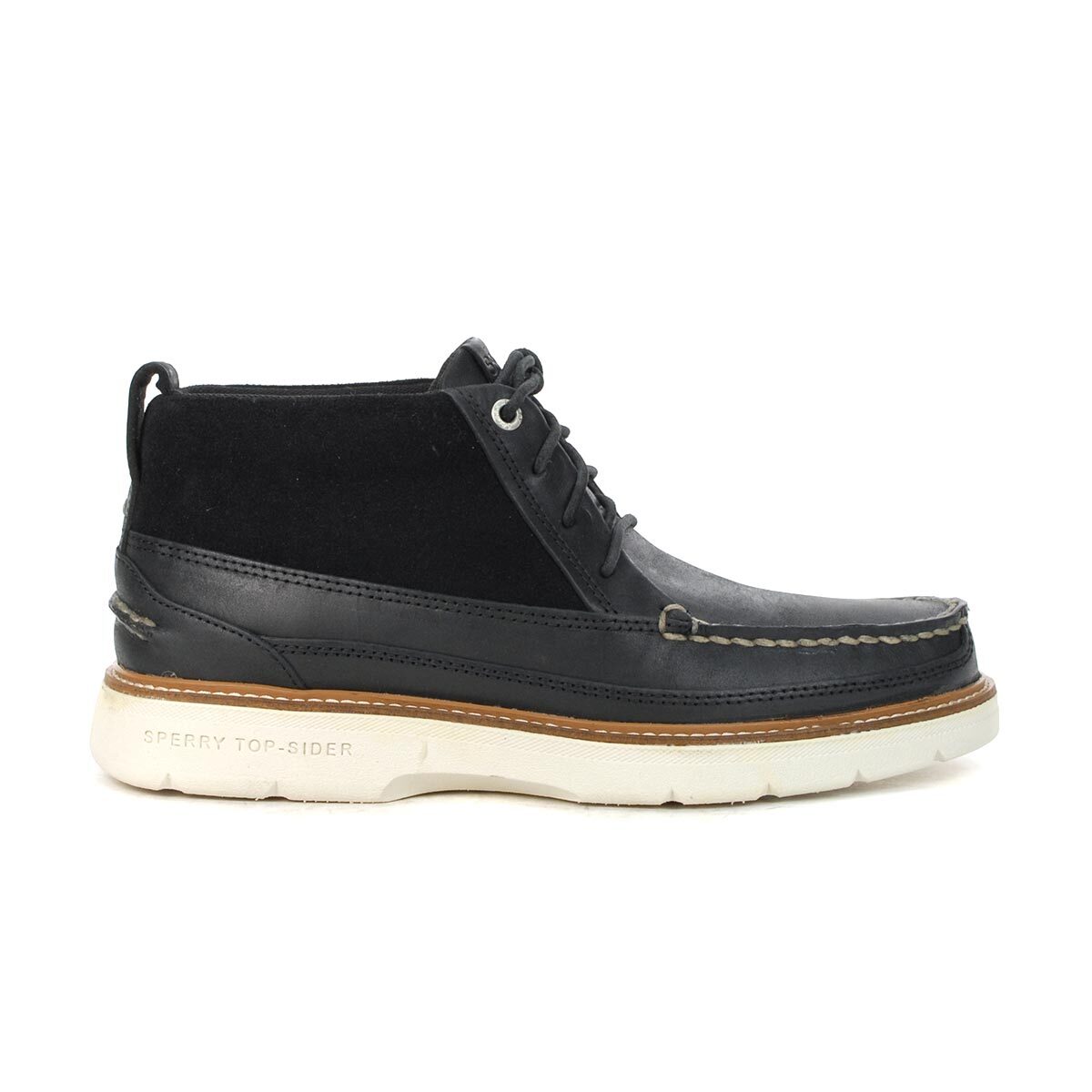 Мужские аутентичные оригинальные ботинки Sperry Plushwave черного цвета Chukka STS23614