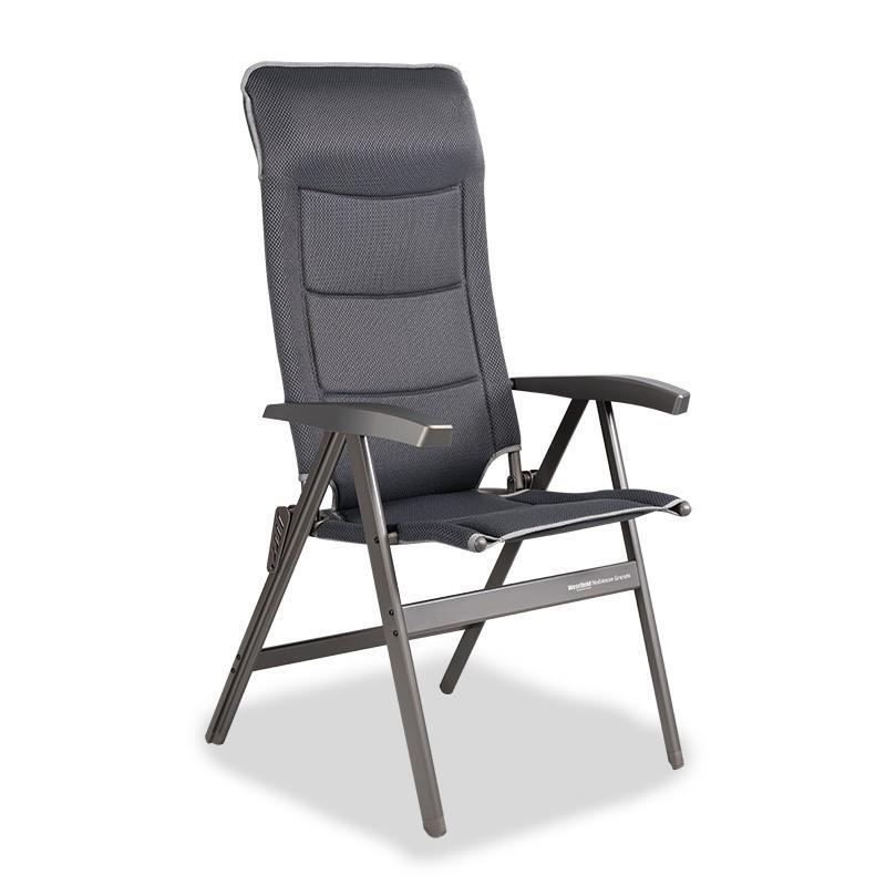 Westfield Avantgarde Noblesse Grande Reclining Folding Chair - Charcoal Grey