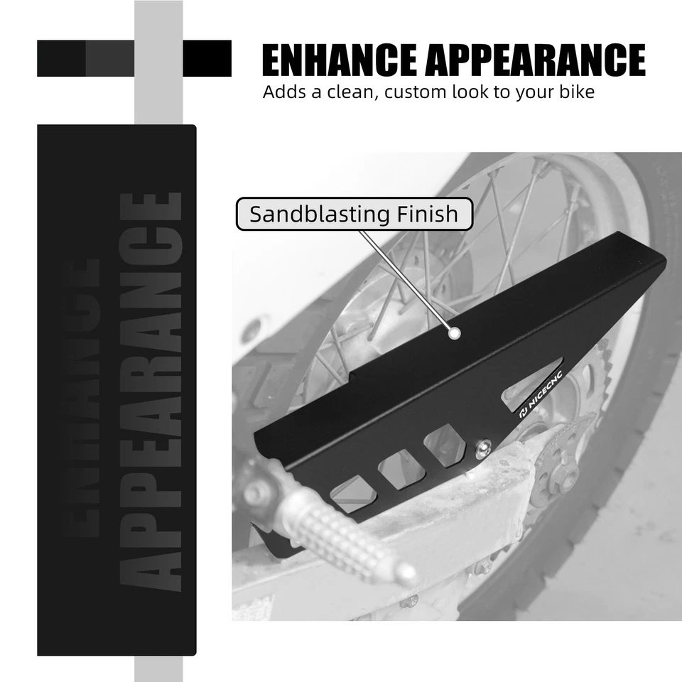 Protector de cubierta de cadena de ahorro de piñón para Suzuki DR650S DR650SE 1996-2023 2024 Foto 3 de 4