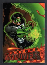 1996 Skybox DC Outburst Maximum Firepower Insert Card #8 Lava Meets Lantern's