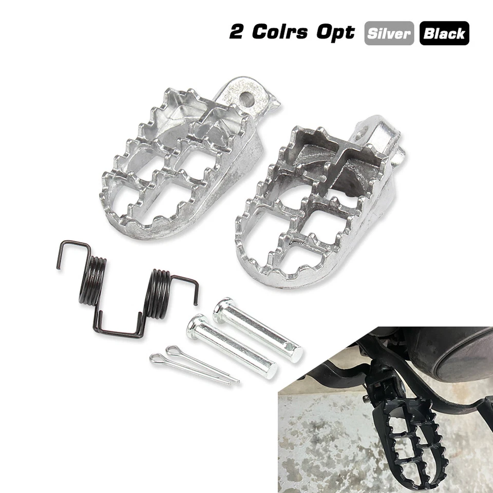 Foot Pegs Footpegs Foortrest Yamaha PW50 PW80 50 Pit Dirt Bike Kawasaki KLX110 - Изображение 2 из 4