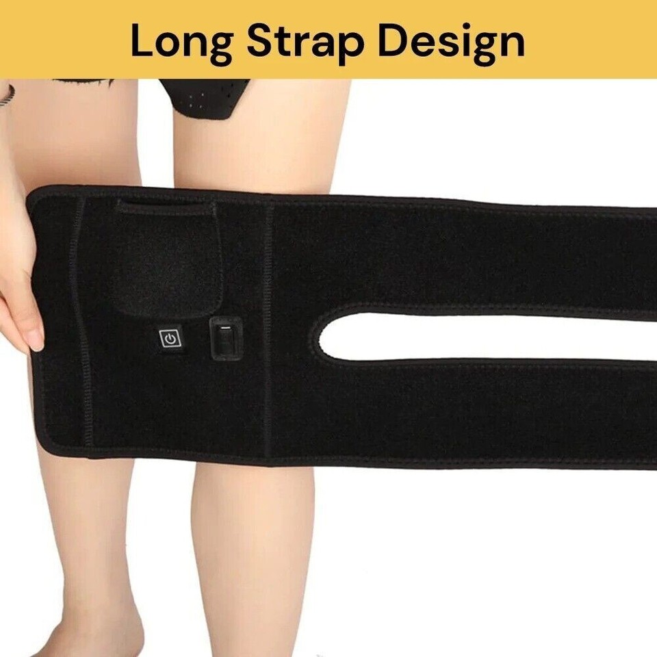 Electric Knee Massager Heat Pad Heating Warm Brace Wrap Heated Joint