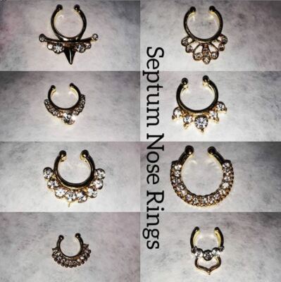 Stainless Steel Septum Clip On Nose Ring Body Piercing Jewelry BUY2GET1FREE