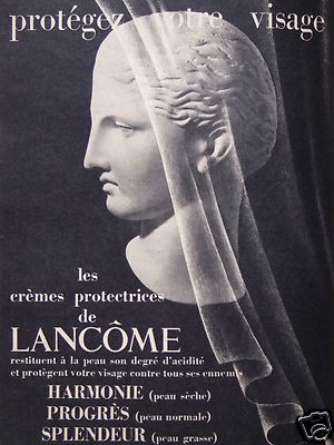 WERBUNG 1952 LANCÔME LES CREMES PROTECTIVES POUR FACISE - ADVERTISING